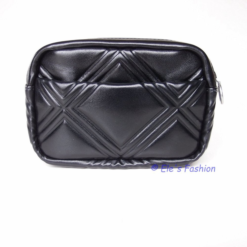❤️ NWT Tory Burch Perry Bombe Mini Puffy Leather Crossbody Bag BLACK Authentic - Picture 7 of 14